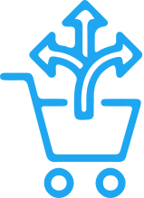 Key Features_Cross-Selling & Up-Selling online shopping cart icon