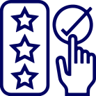 Solutions for Manufacturers_Reduce Errors and Improve Satisfaction satisfaction rating icon